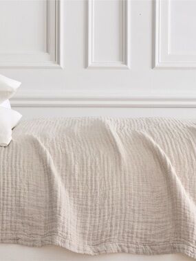 NWT! King/Cal. King 100% European Flax Linen Blanket